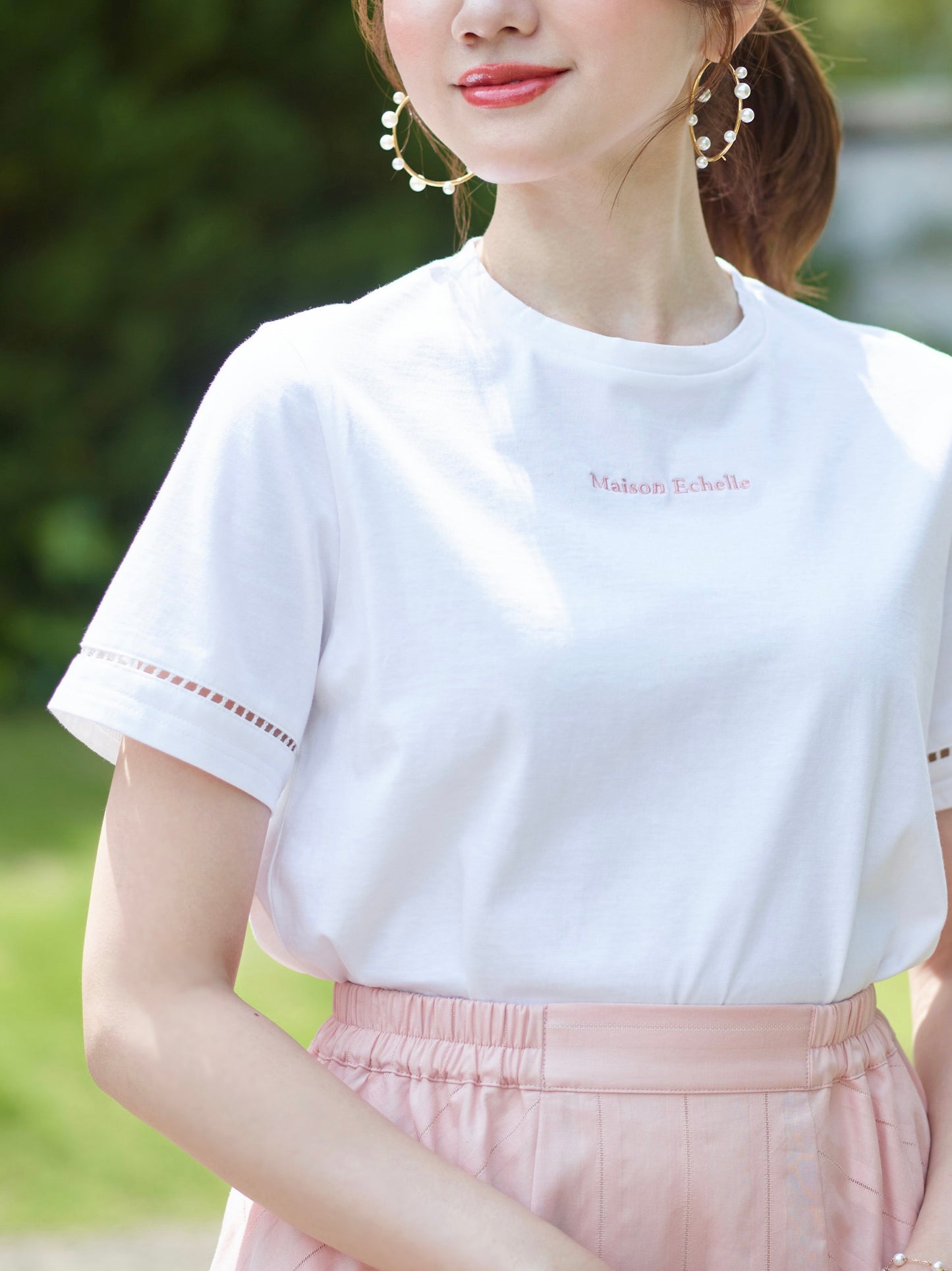 MEエンブロイダリーTシャツ