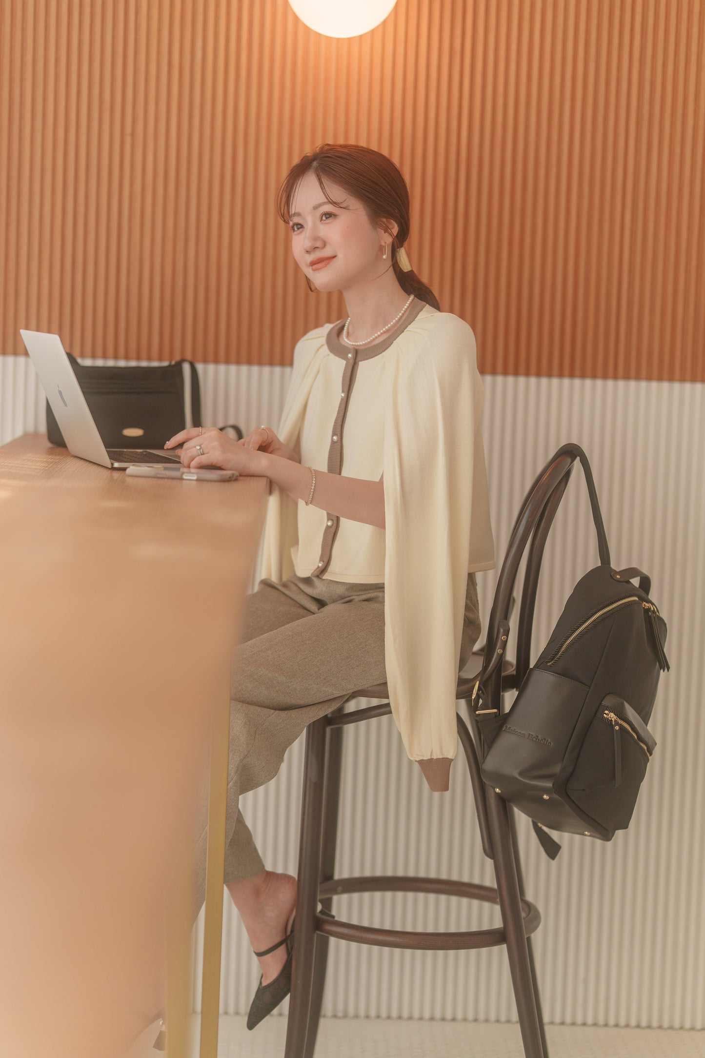 ツイストコードバックパック【リサイクルポリエステル】