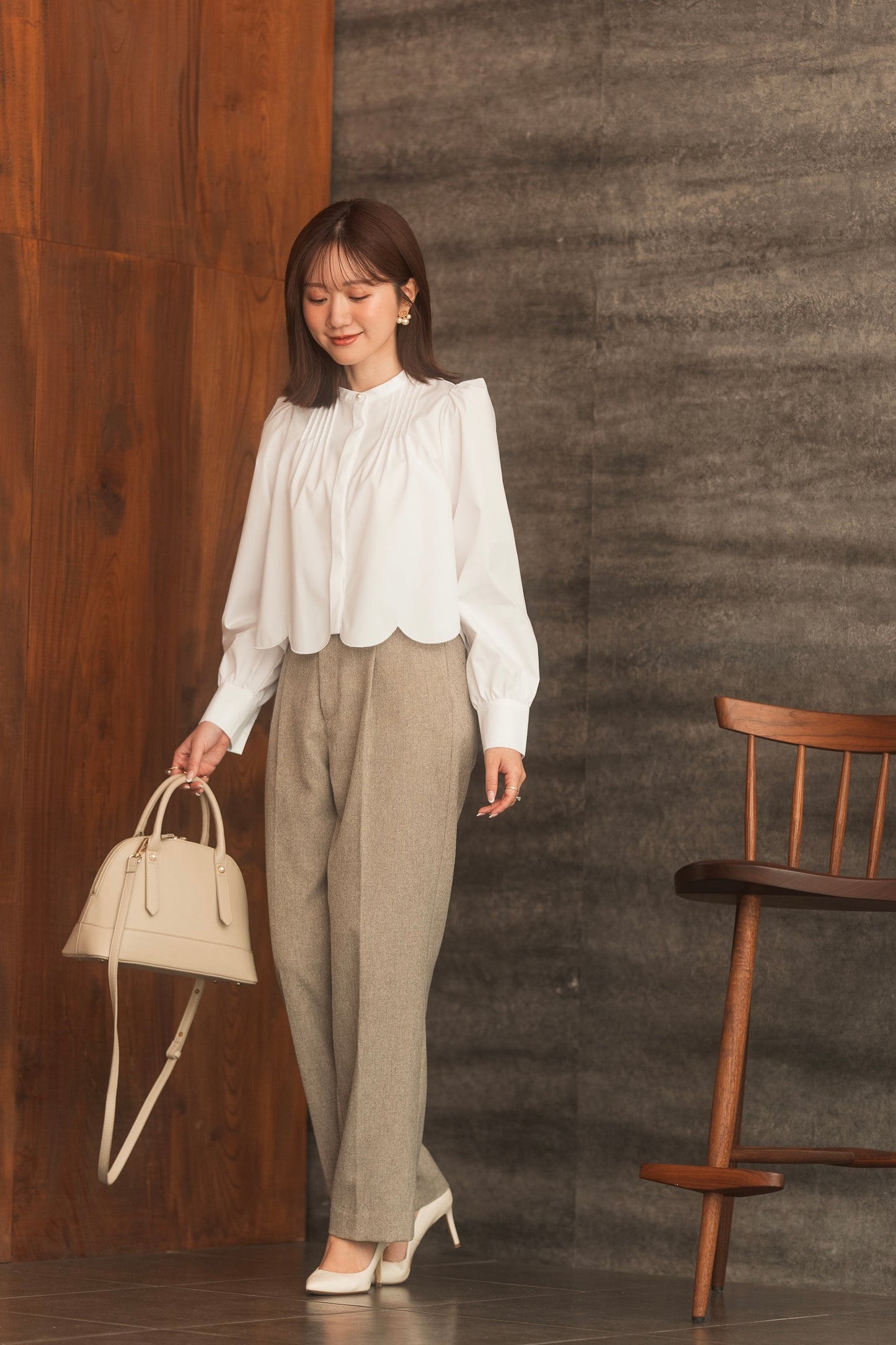 【Ayaneコラボ】スカラップヘム3WAYブラウス【5/16発売】<予約商品>