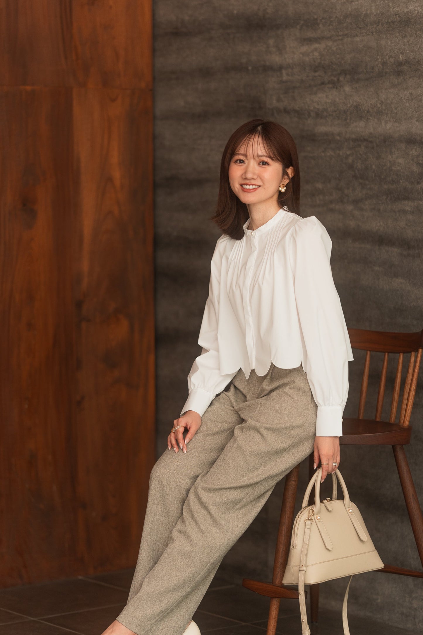 【Ayaneコラボ】スカラップヘム3WAYブラウス【5/16発売】<予約商品>