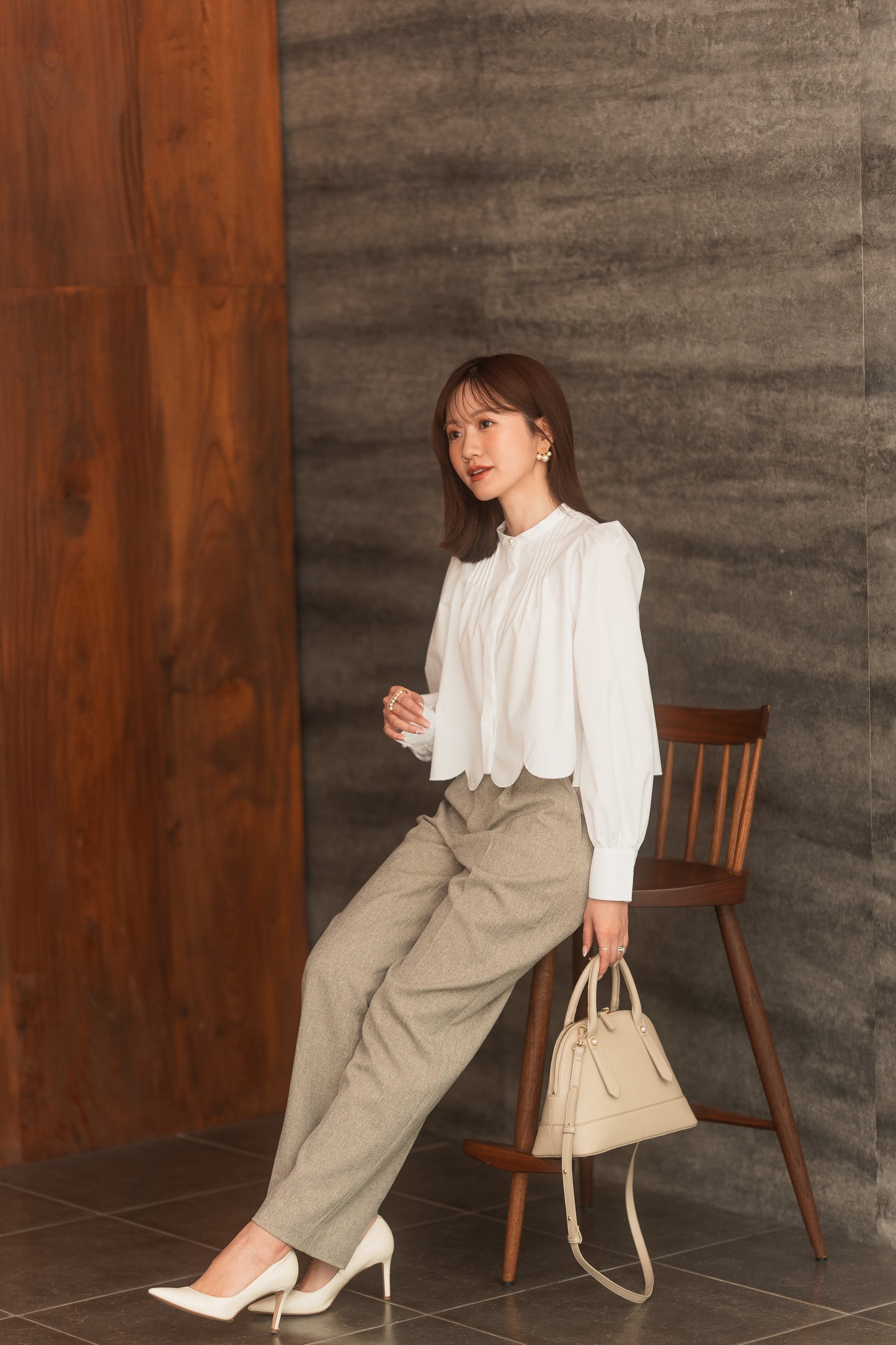 【Ayaneコラボ】スカラップヘム3WAYブラウス【5/16発売】<予約商品>