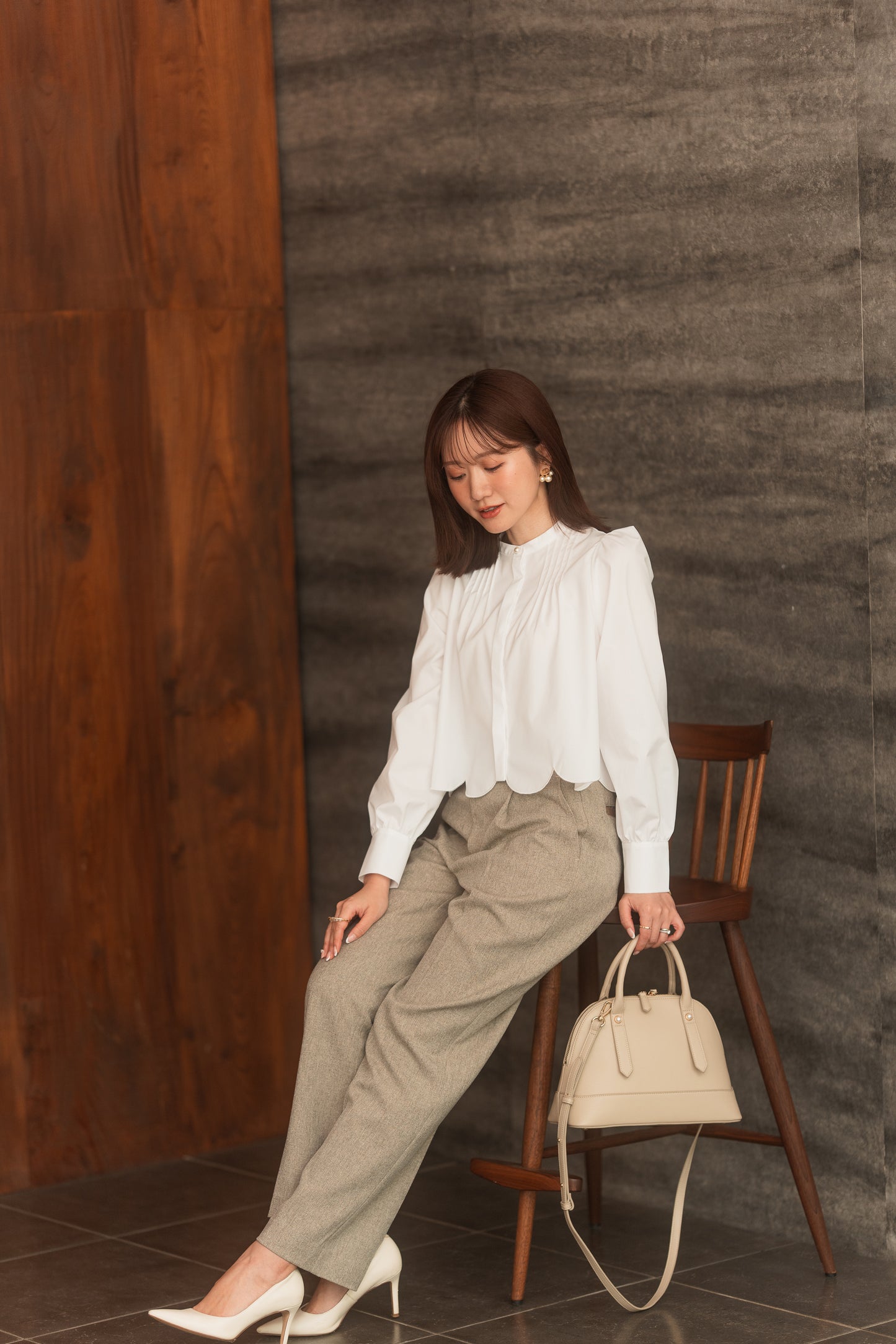 【Ayaneコラボ】スカラップヘム3WAYブラウス【5/16発売】<予約商品>