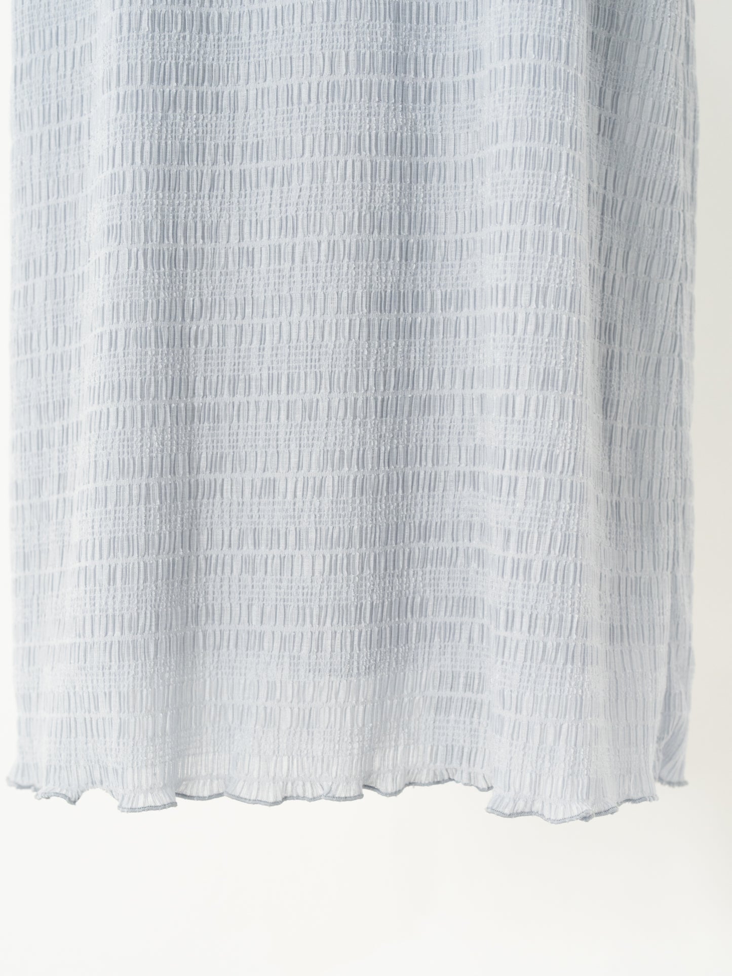 【追加ご予約|7月末頃お届け予定】エアリーシャーリングワンピース|SMOKYBLUE