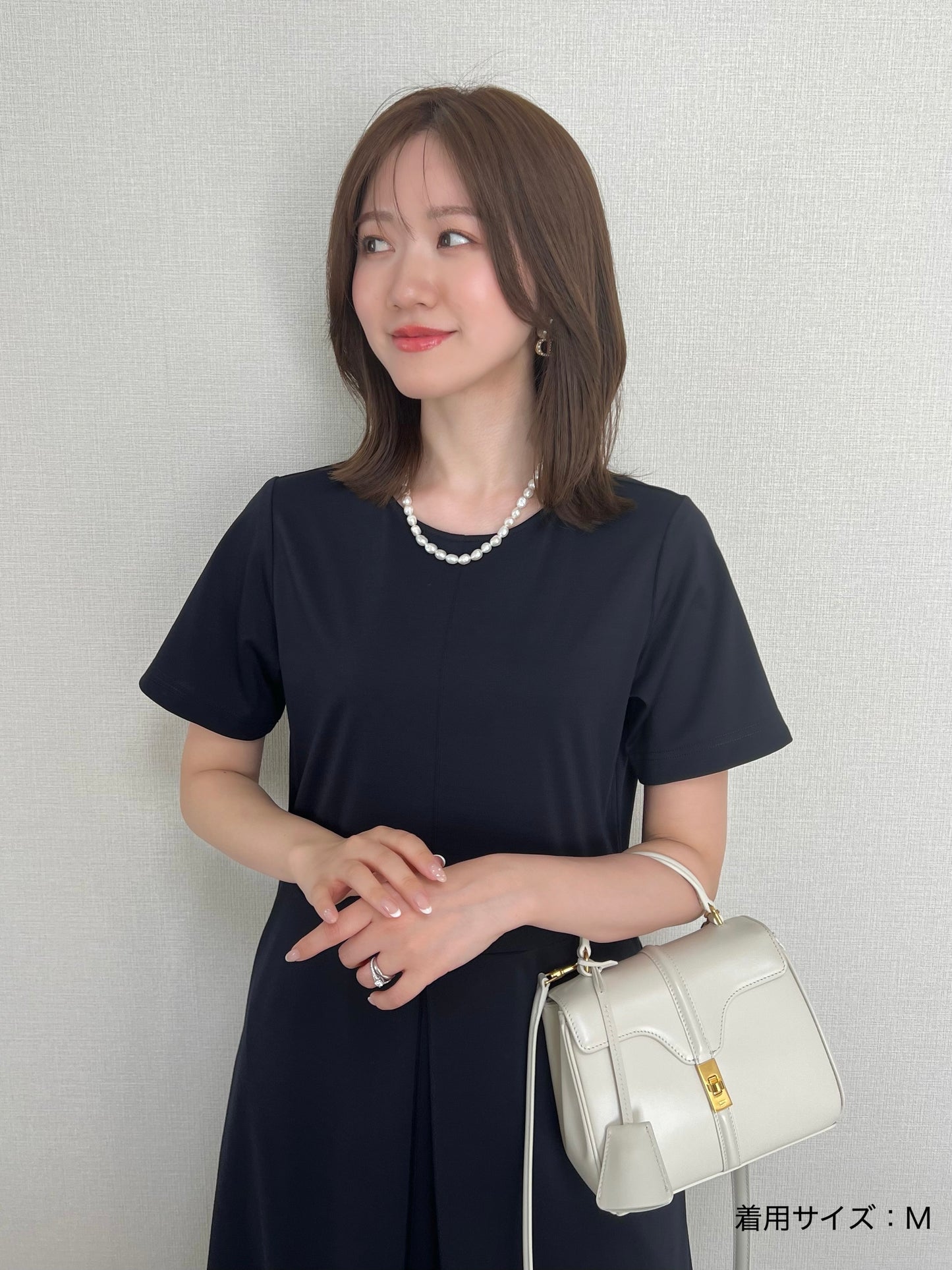 Hashigo Lace Sleeve Dress
