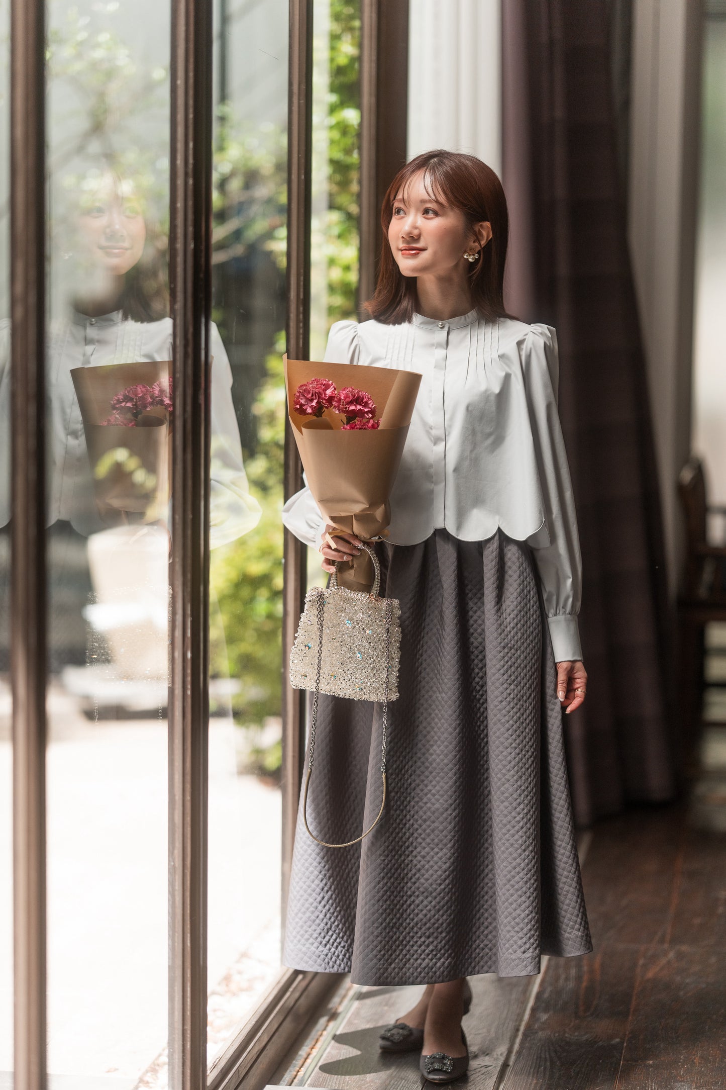 【Ayaneコラボ】スカラップヘム3WAYブラウス【5/16発売】<予約商品>