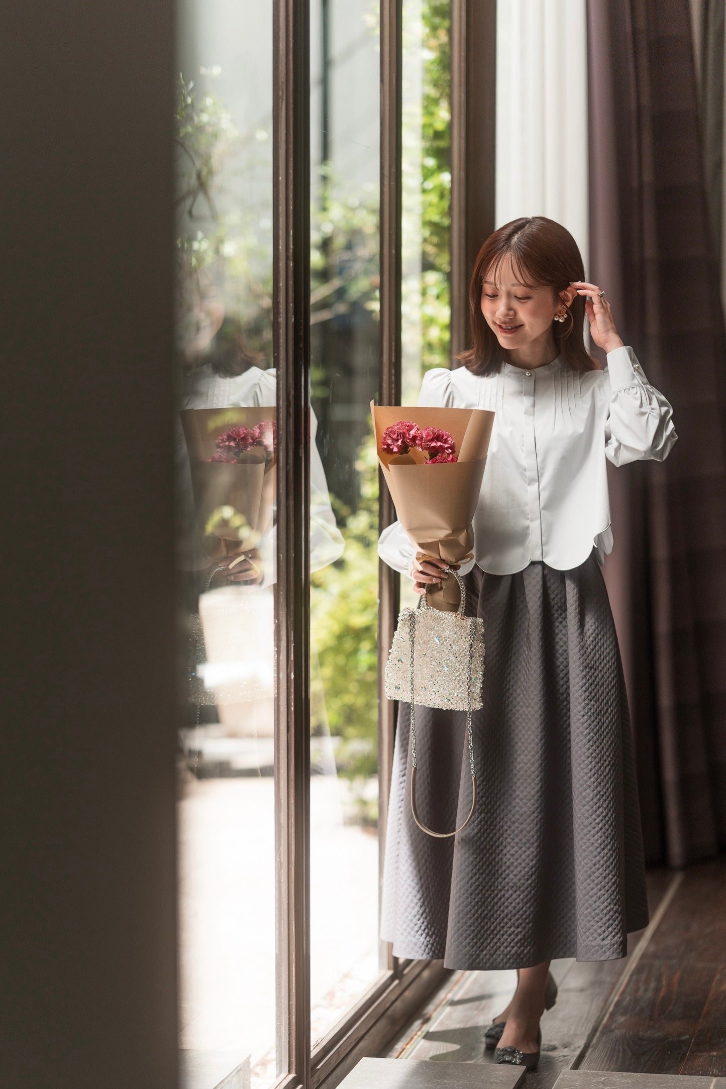 【Ayaneコラボ】スカラップヘム3WAYブラウス【5/16発売】<予約商品>