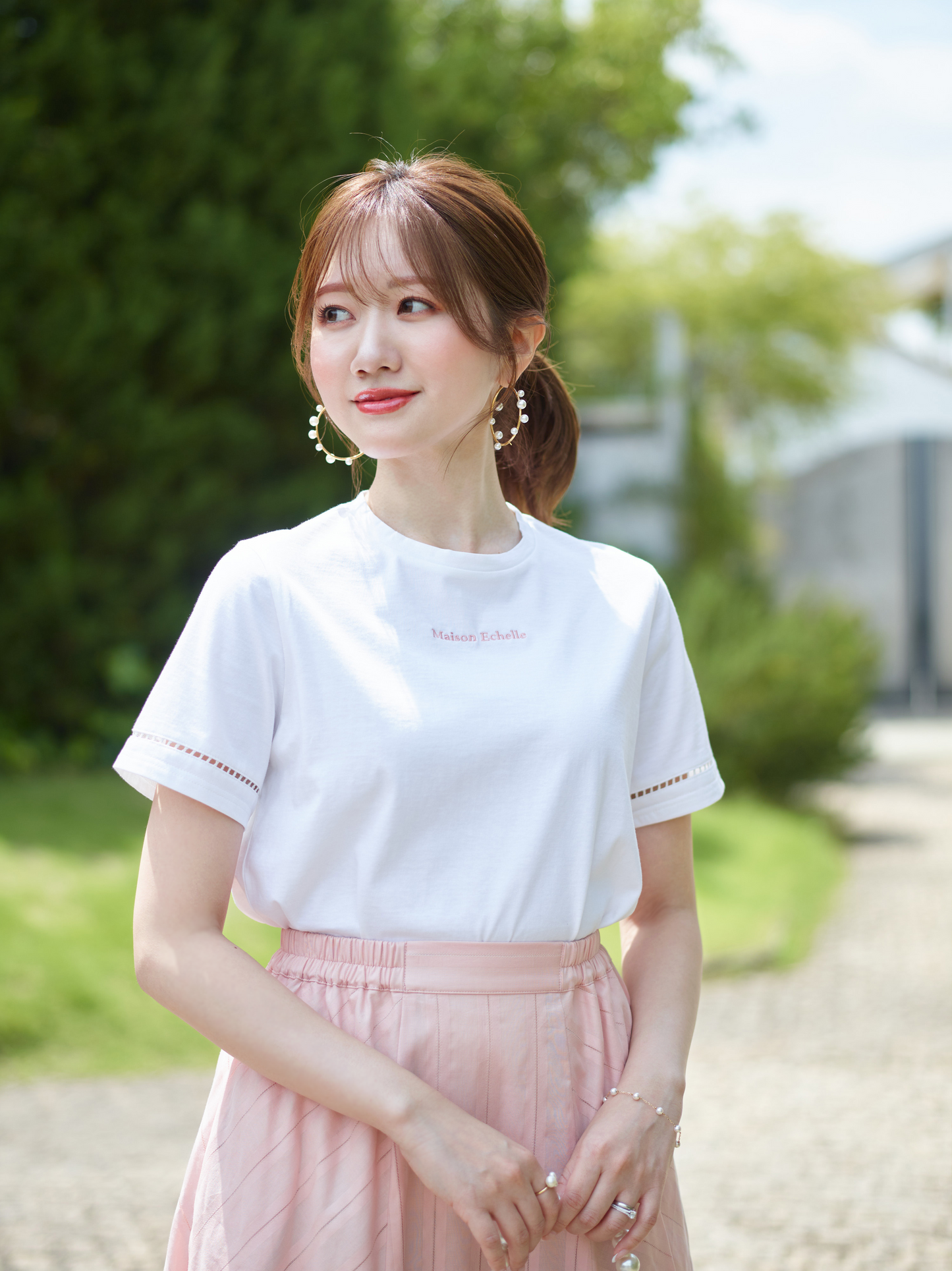 MEエンブロイダリーTシャツ