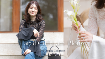 Flared Cuff Lace Blouse