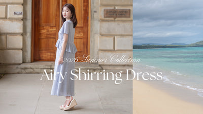 Airy Shirring Dress