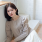 パールボタンリブカーディガン 【リサイクルポリエステル】