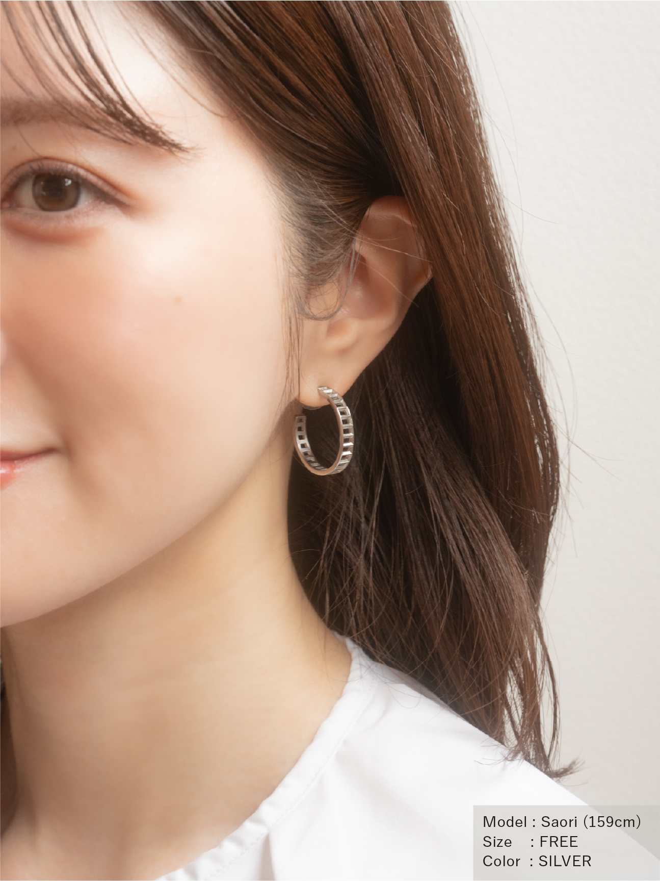 エシェルフープピアス / イヤリング