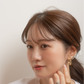 エシェルフープピアス / イヤリング