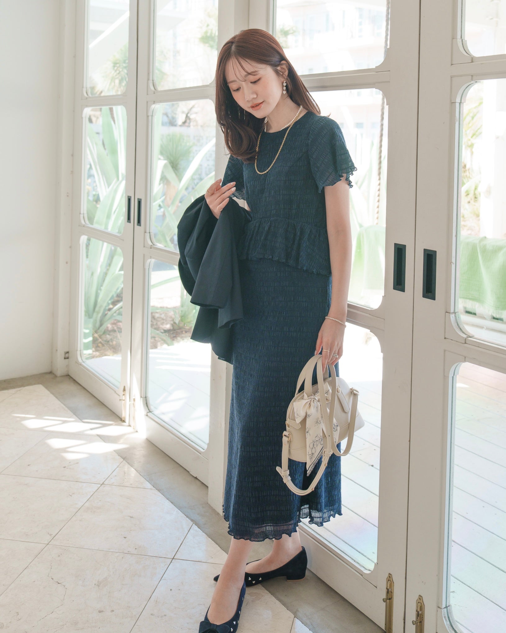 Airy Shirring Dress – Maison Echelle