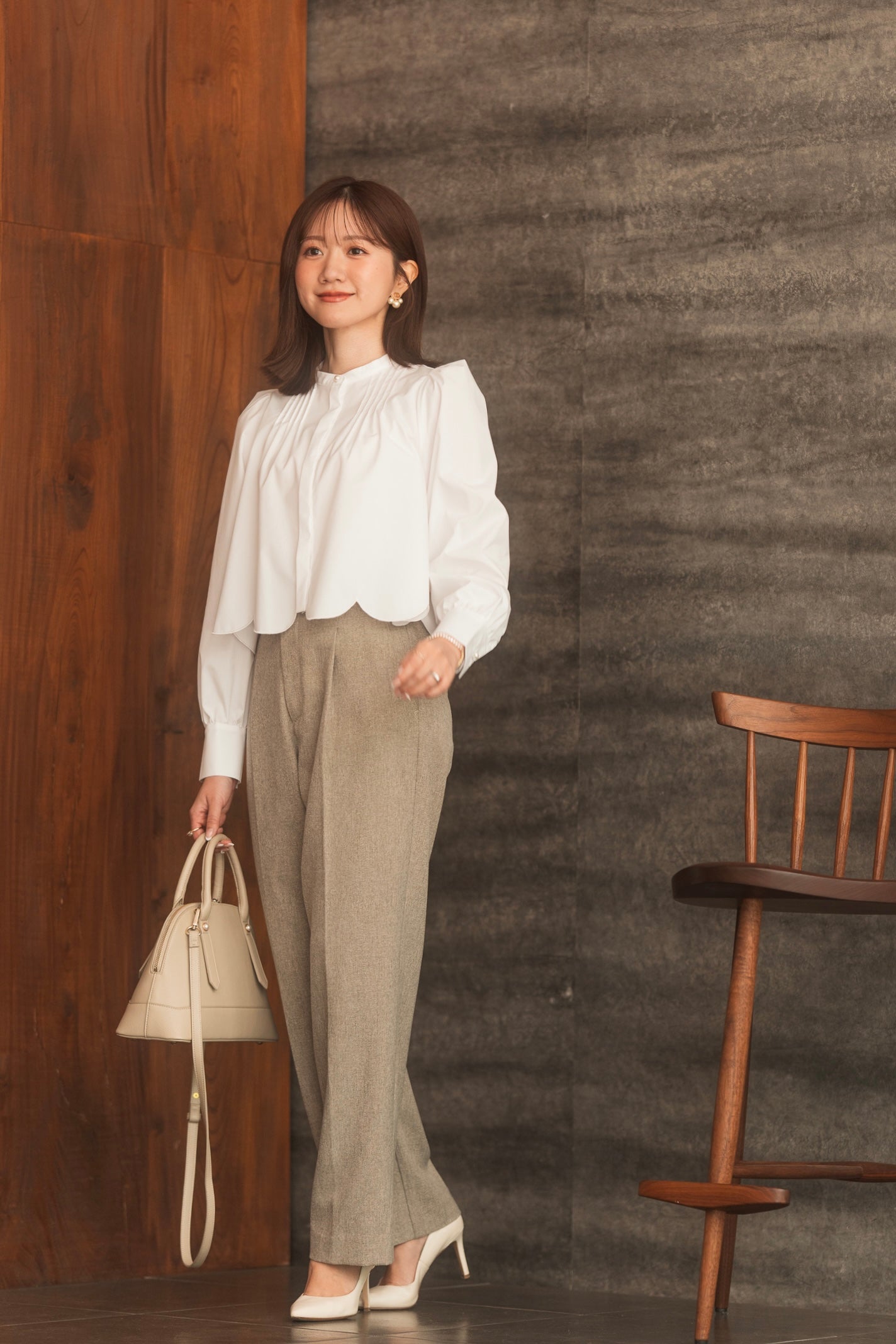 【Ayaneコラボ】スカラップヘム3WAYブラウス【5/16発売】＜予約商品＞