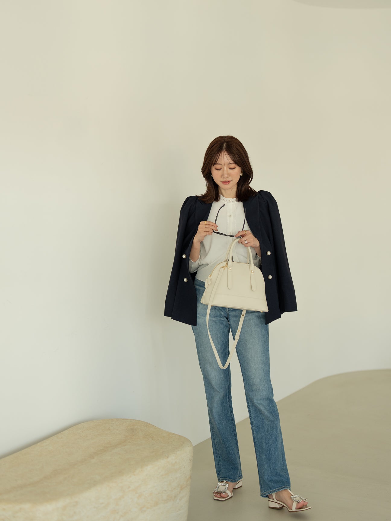 ハシゴトリムカーディガン