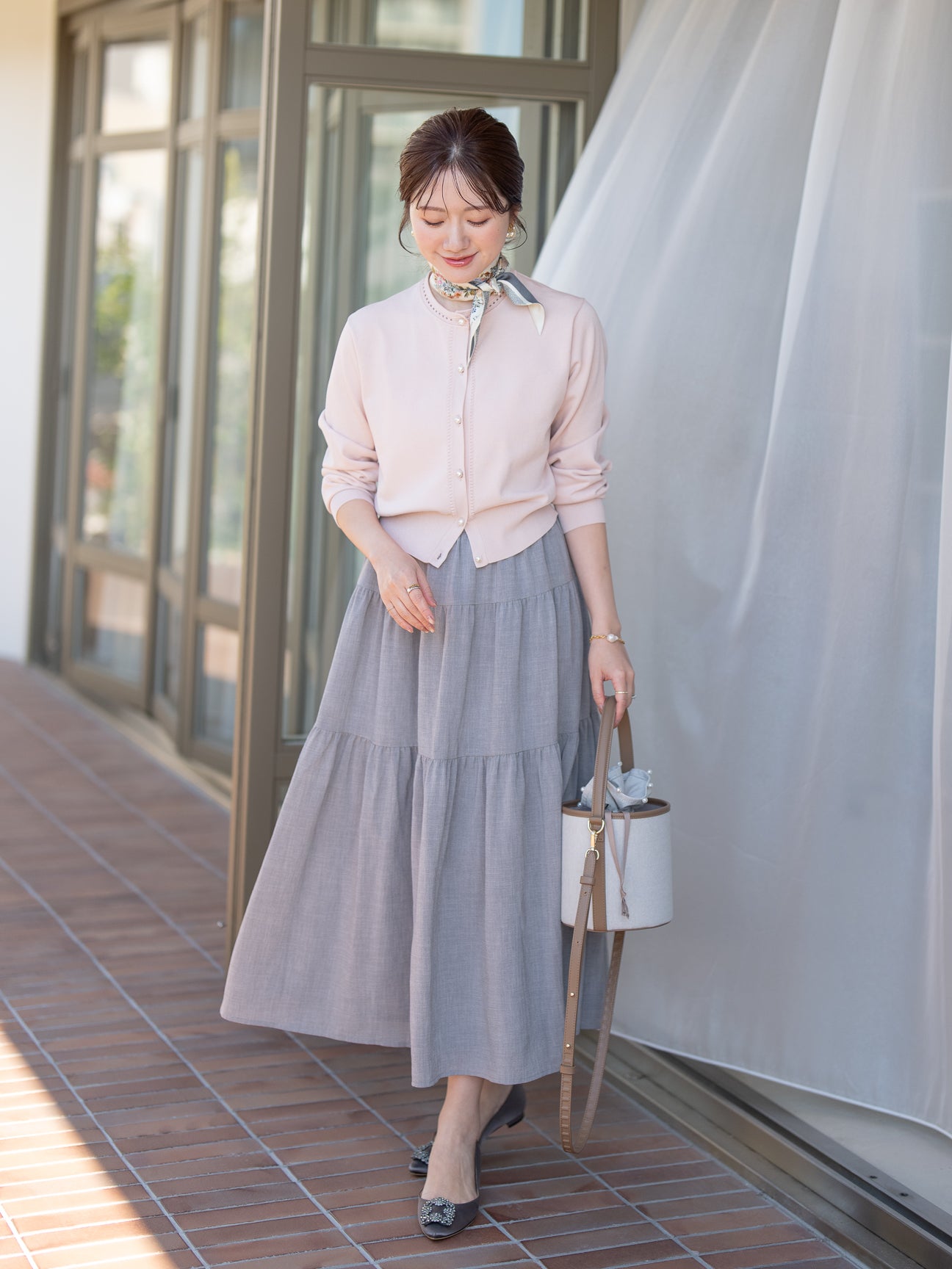 ハシゴトリムカーディガン