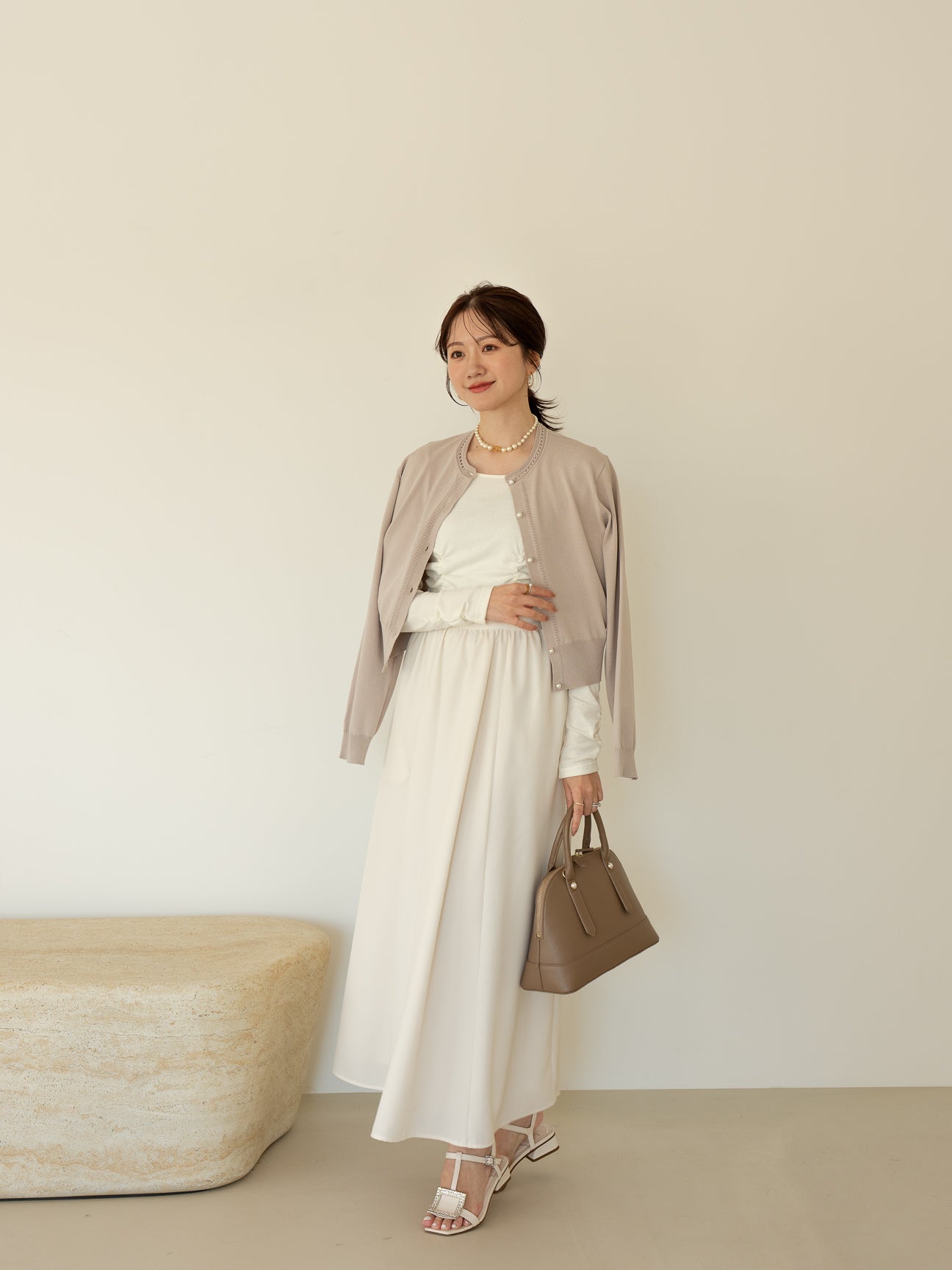 ハシゴトリムカーディガン