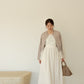 トラペーズネックフライスドッキングワンピース【オーガニックコットン】