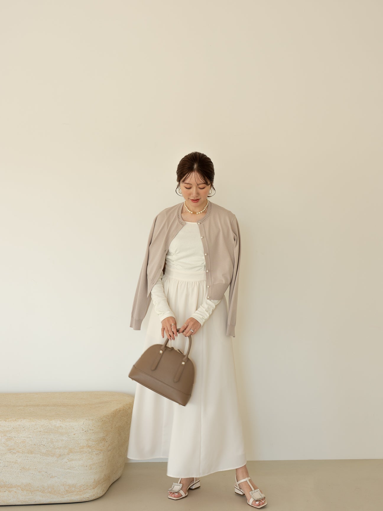 ハシゴトリムカーディガン