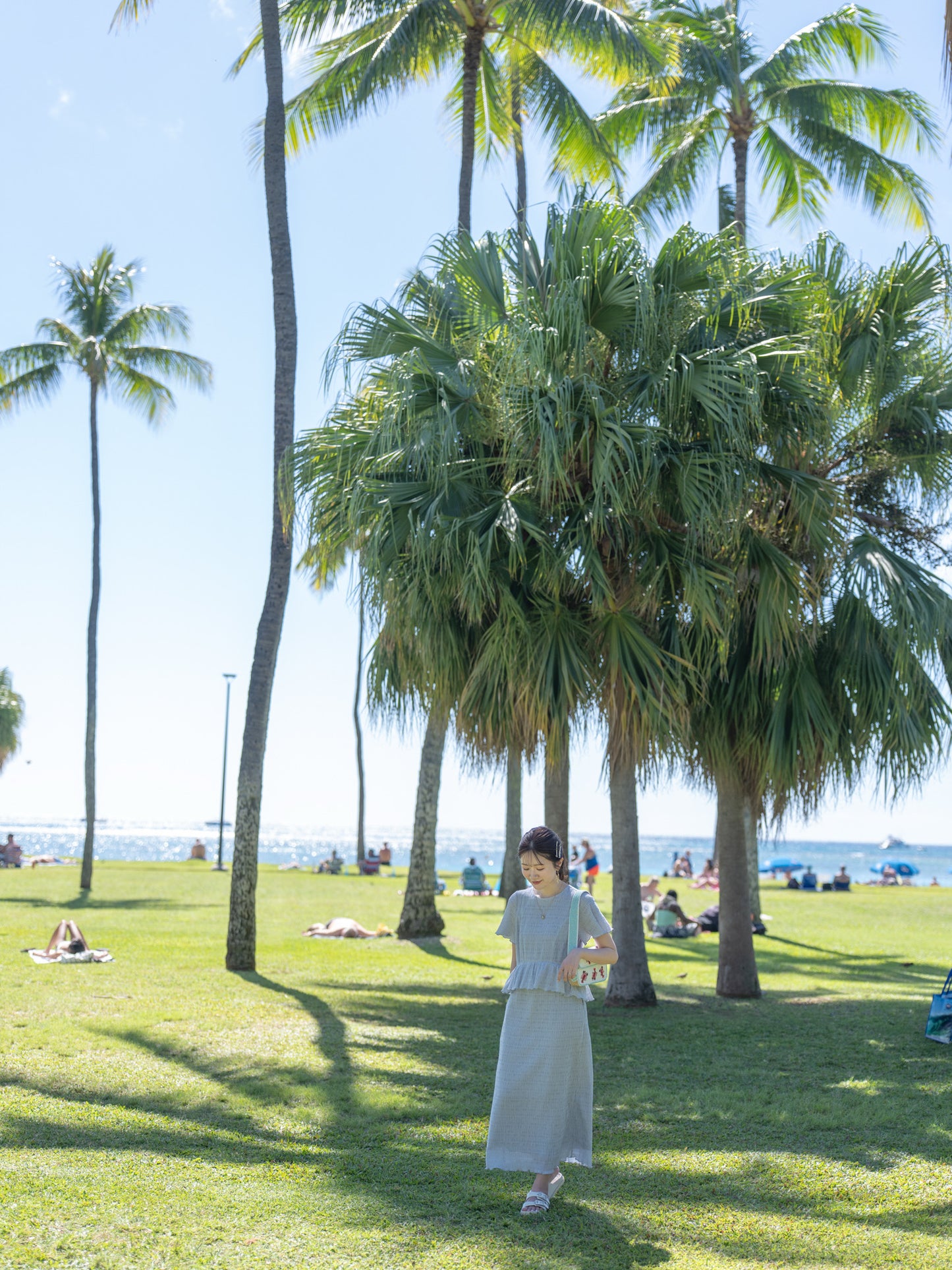 【追加ご予約｜7月末頃お届け予定】エアリーシャーリングワンピース｜SMOKYBLUE