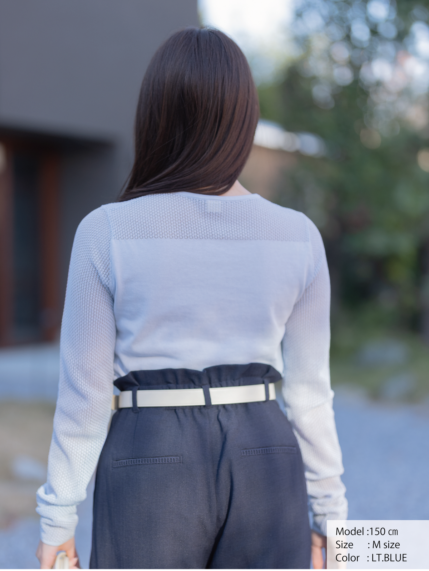 レースコットンニットプルオーバー【BCIコットン】