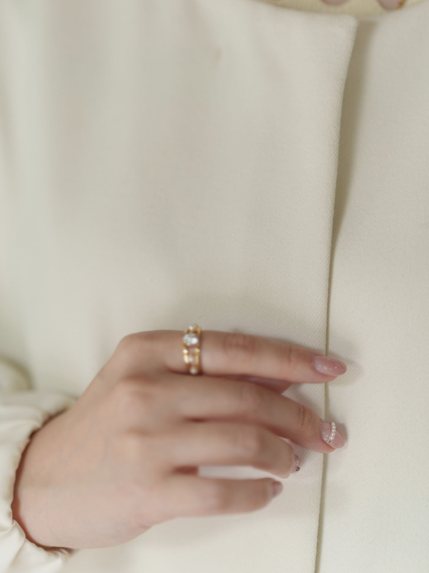 パフスリーブ中綿コート