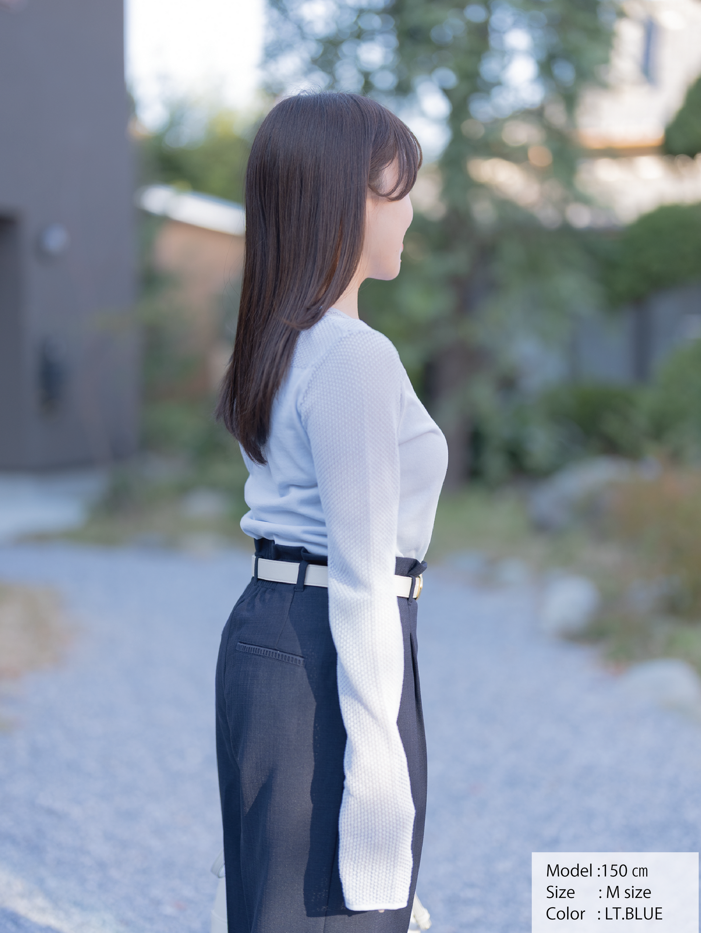 レースコットンニットプルオーバー【BCIコットン】