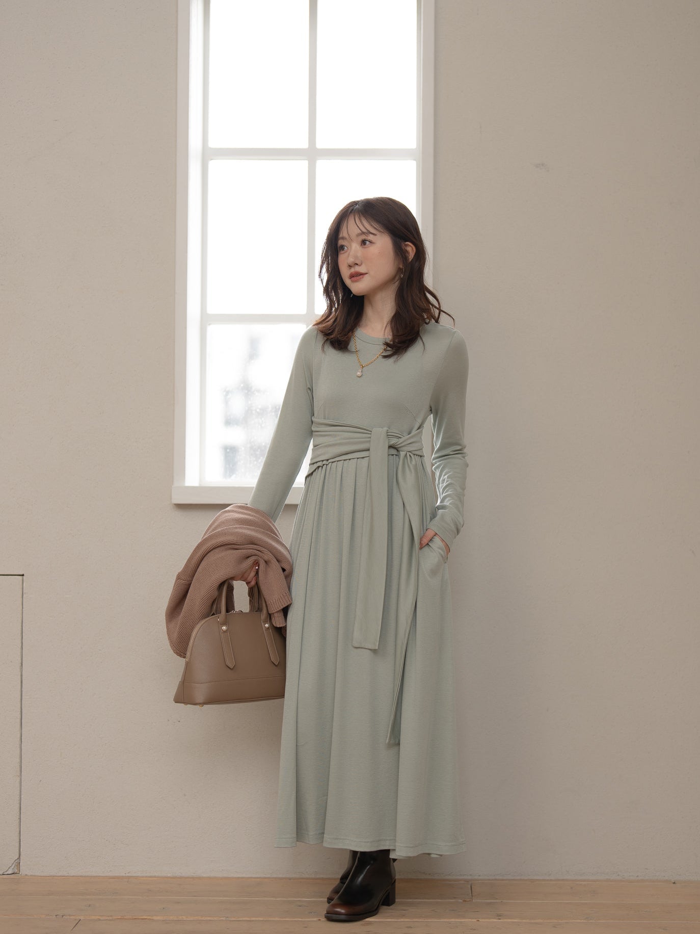 ドレープカットソー ワンピース【テンセル™】 – Maison Echelle