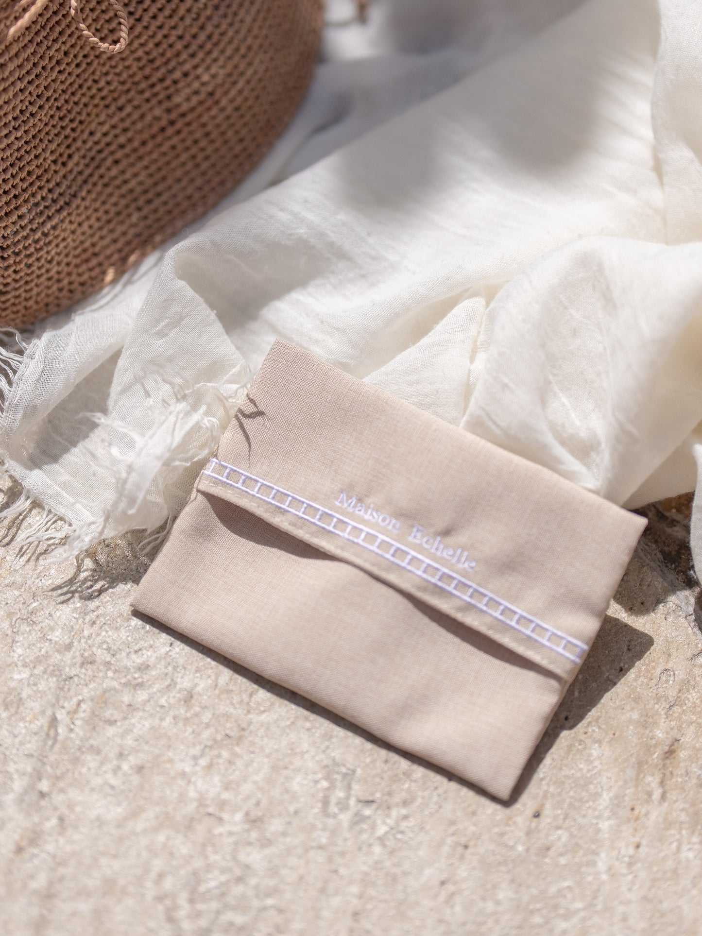 ＜ノベルティ用※購入不可＞26 Summer Collection  Novelty｜ハシゴ刺繍ティッシュケース