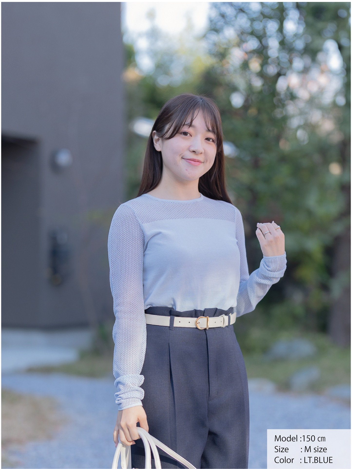 レースコットンニットプルオーバー【BCIコットン】