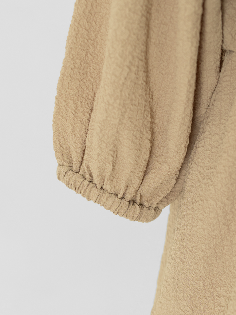 ポコポコペプラムブラウス【リサイクルポリエステル】