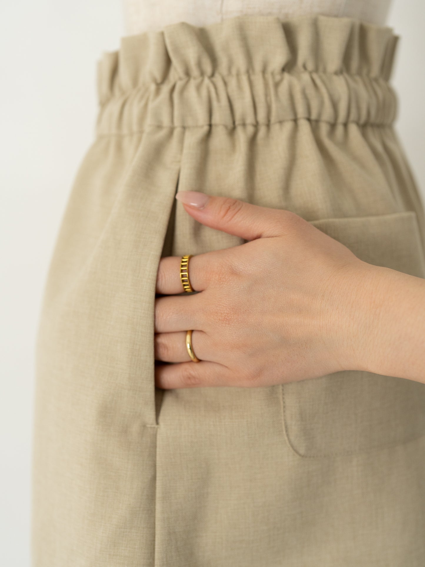 ハシゴレースリラックスショートパンツ【リサイクルポリエステル】