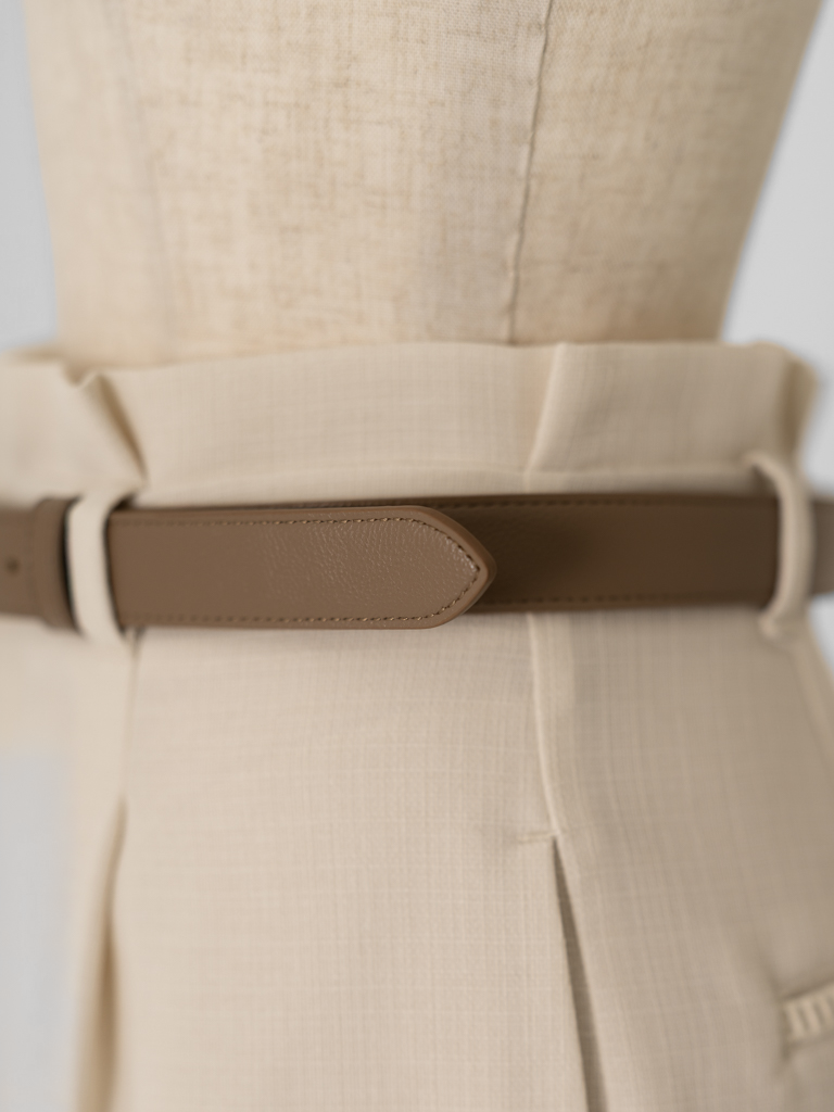 エコレザーゴールドバックルベルト