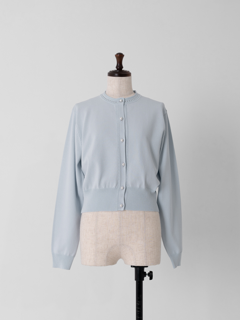 ハシゴトリムカーディガン