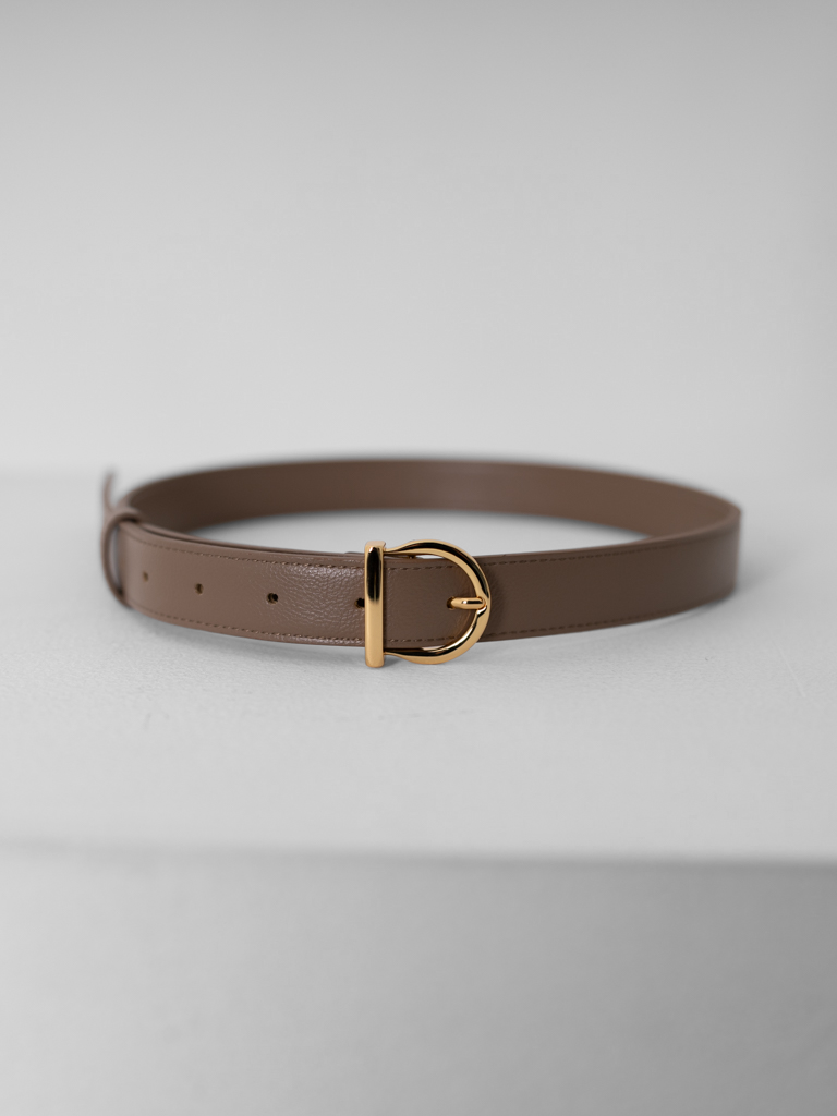 エコレザーゴールドバックルベルト