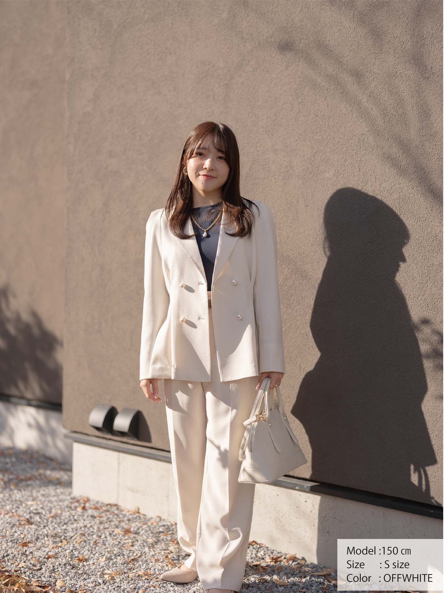 リネンライクテーラードジャケット【リサイクルポリエステル】