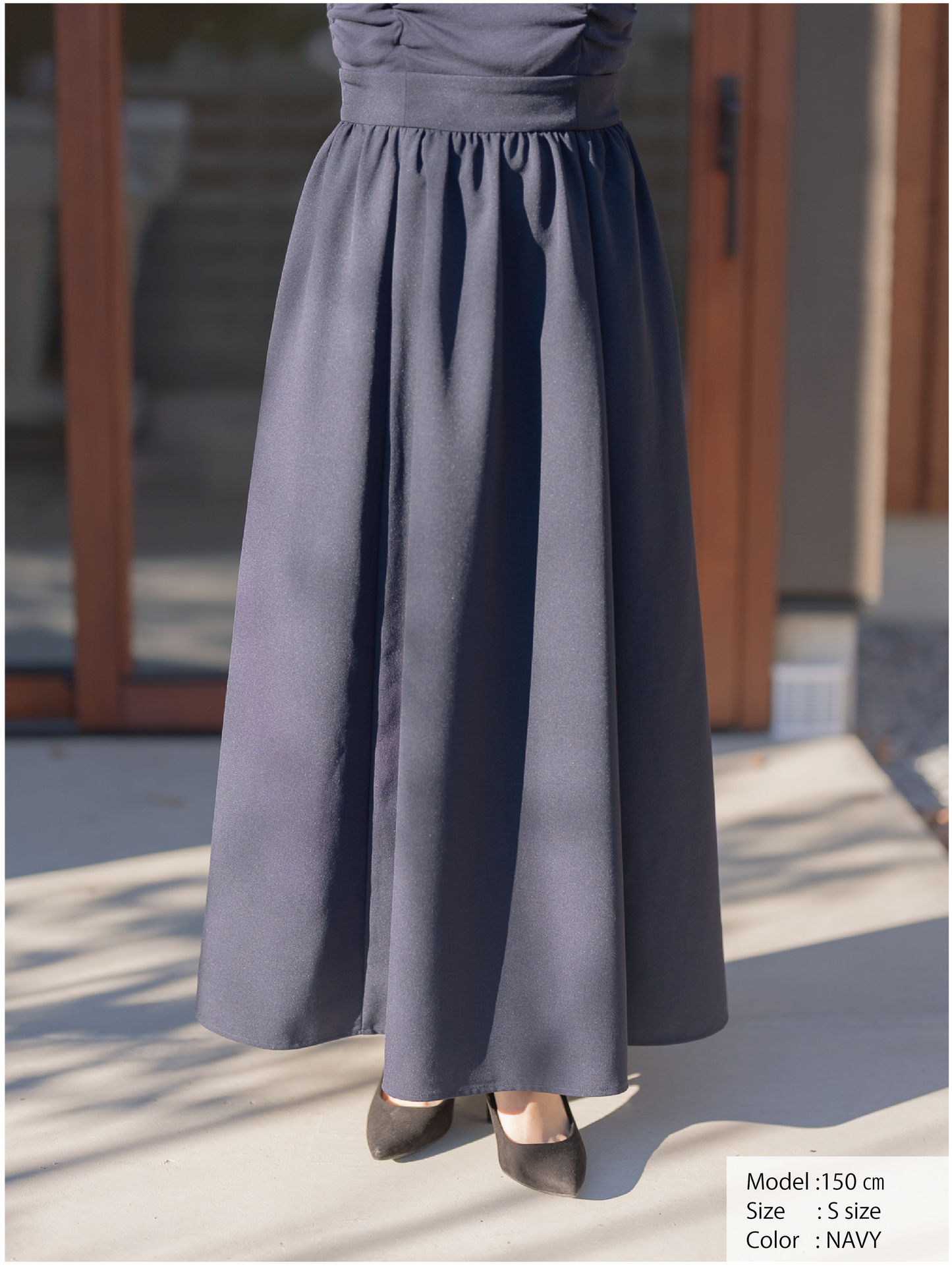 トラペーズネックフライスドッキングワンピース【オーガニックコットン】