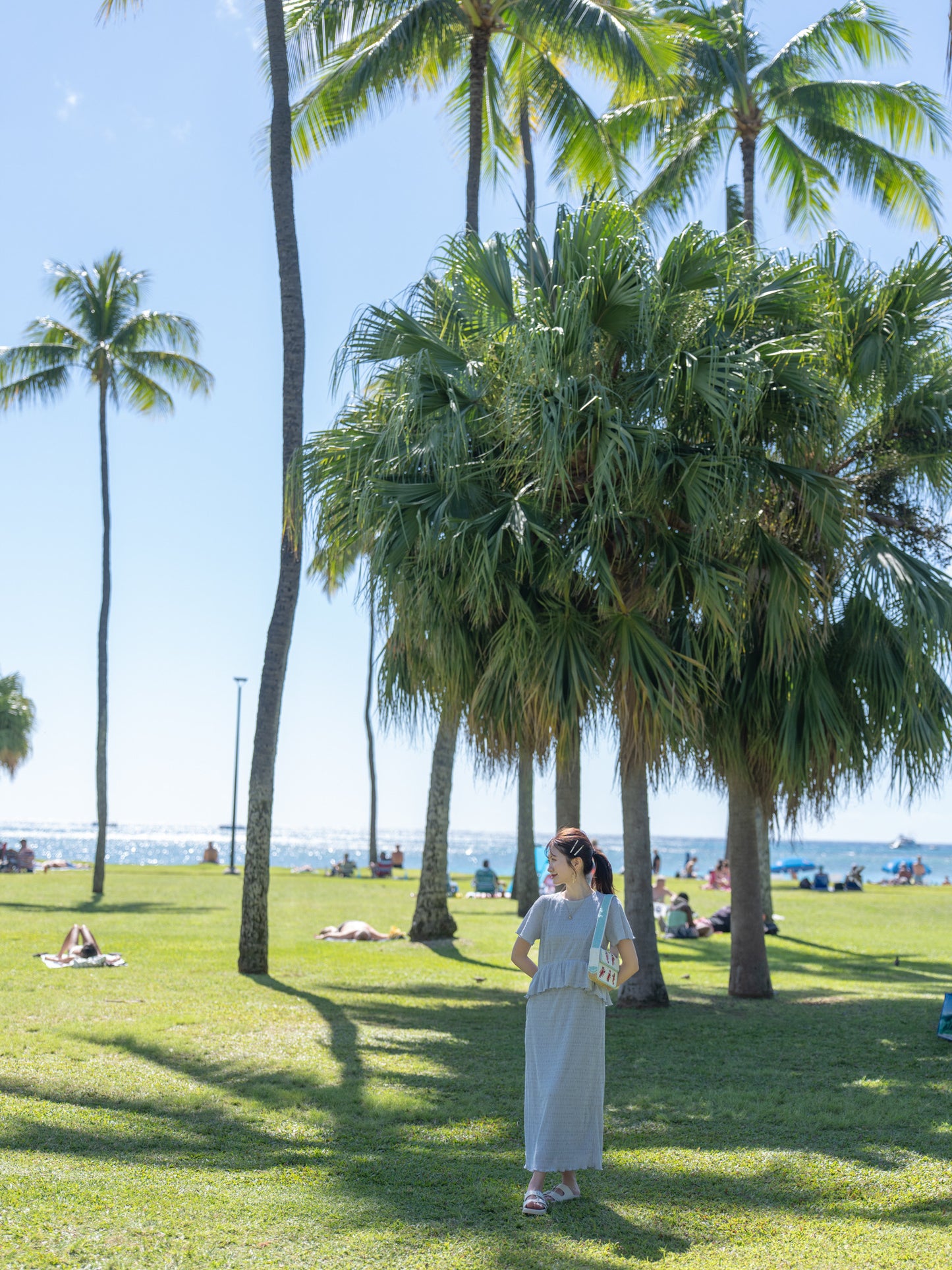 【追加ご予約｜7月末頃お届け予定】エアリーシャーリングワンピース｜SMOKYBLUE