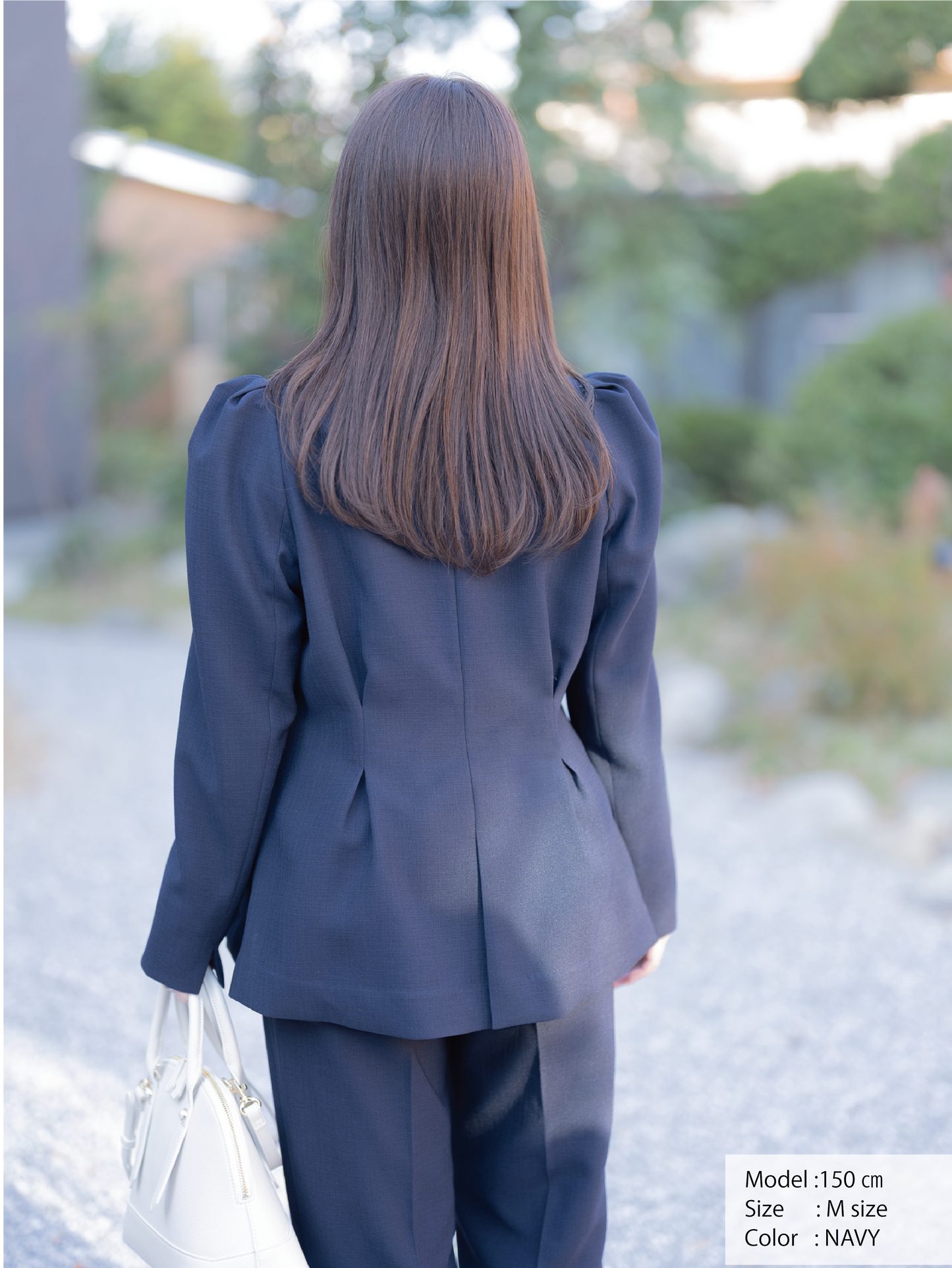 リネンライクテーラードジャケット【リサイクルポリエステル】