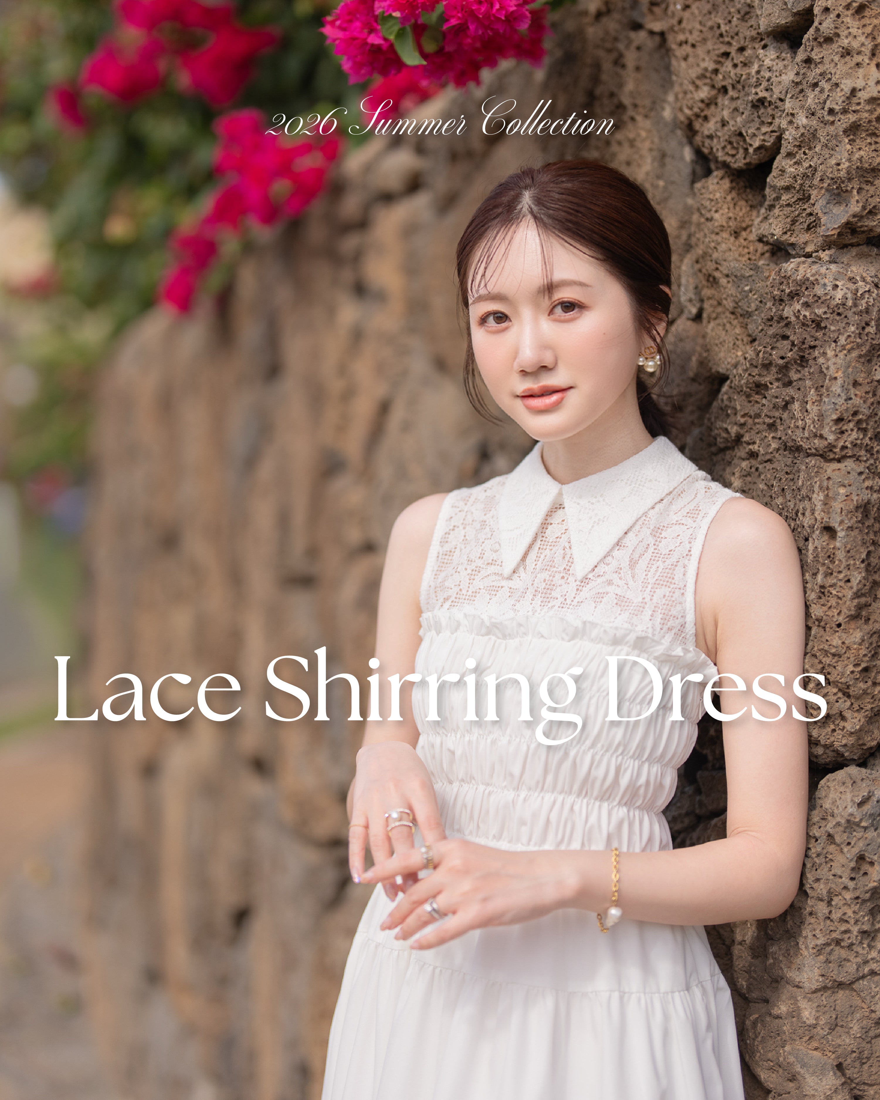 lace shirring dress – Maison Echelle