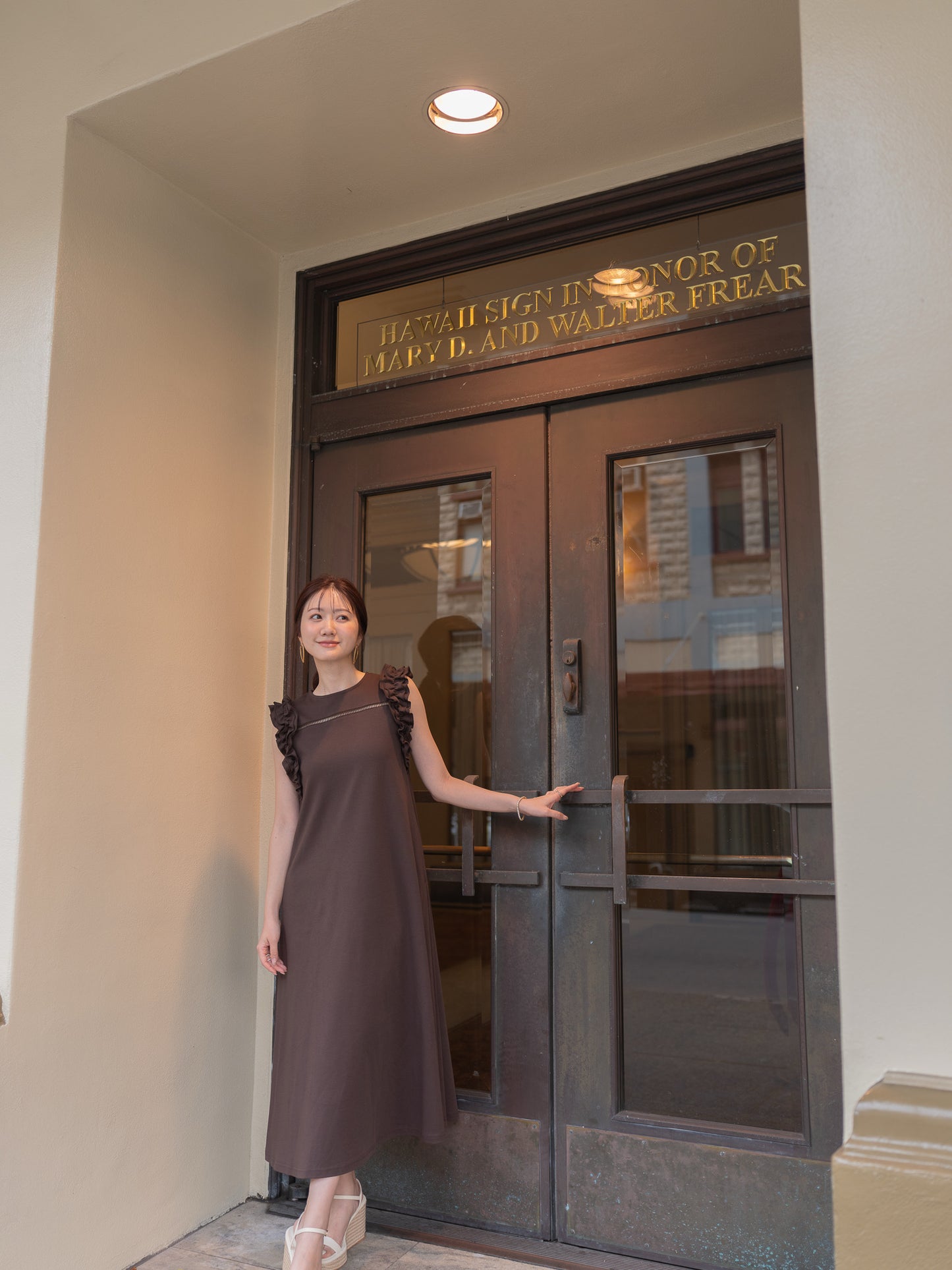 リラックスフリルワンピース【COOLMAX】