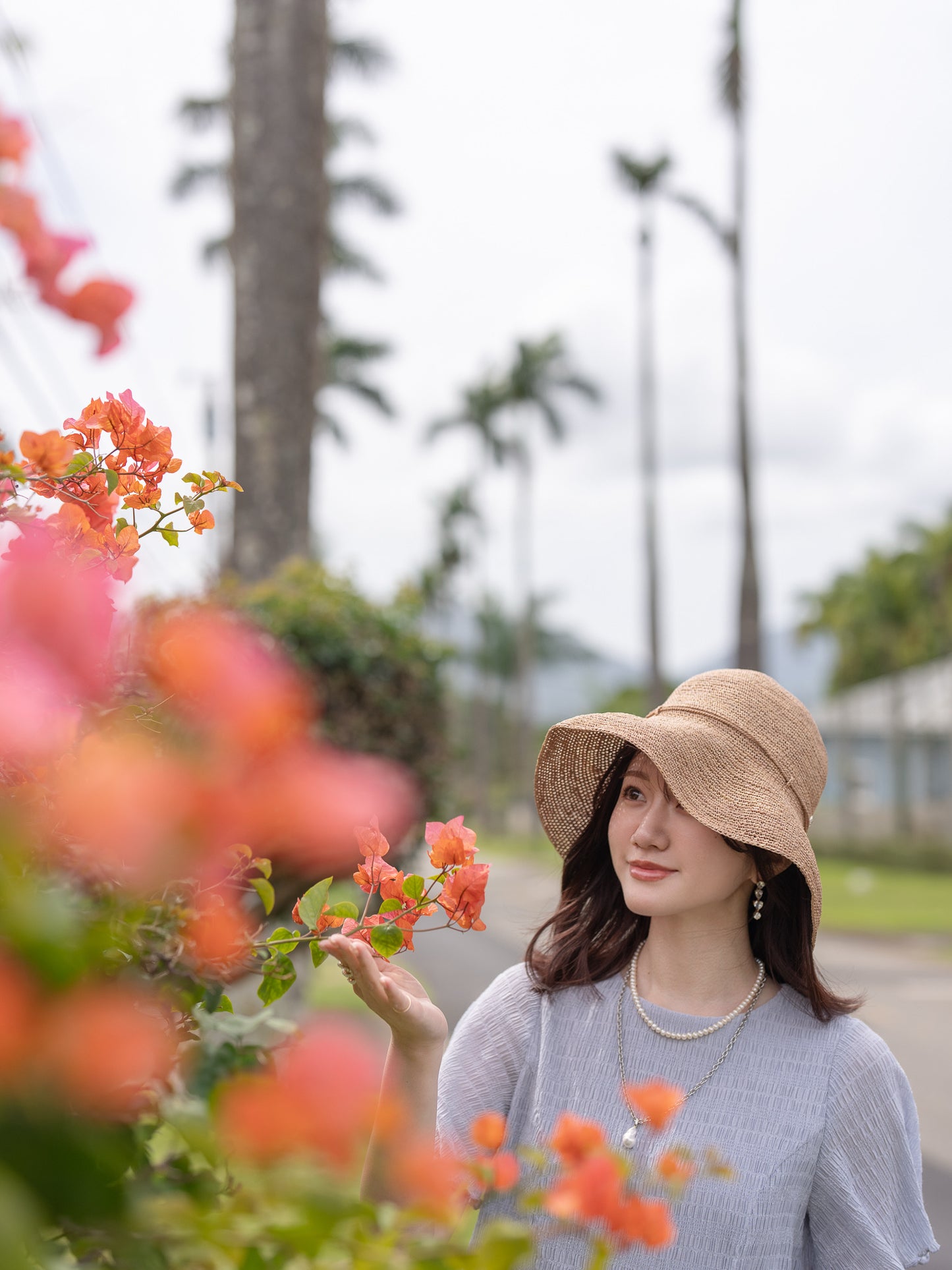 【追加ご予約｜7月末頃お届け予定】エアリーシャーリングペプラムトップス｜SMOKYBLUE