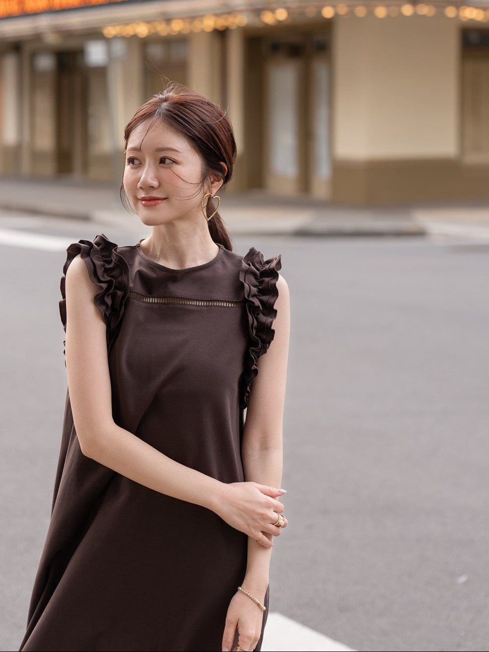 リラックスフリルワンピース【COOLMAX】