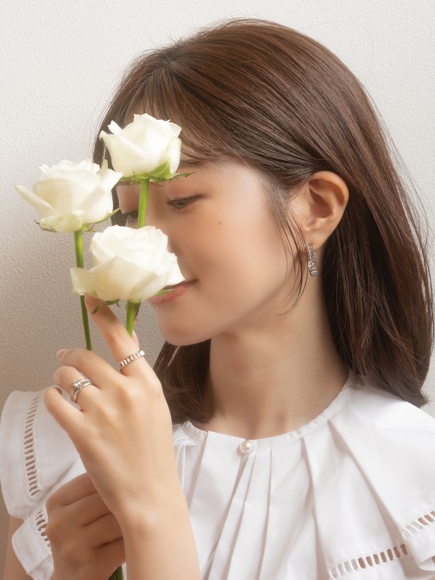 エシェルフープピアス / イヤリング