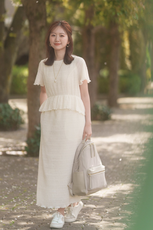 Maison Echelle グリーン 半袖ワンピース Maison Echelle グリーン 半袖ワンピース ワンピース