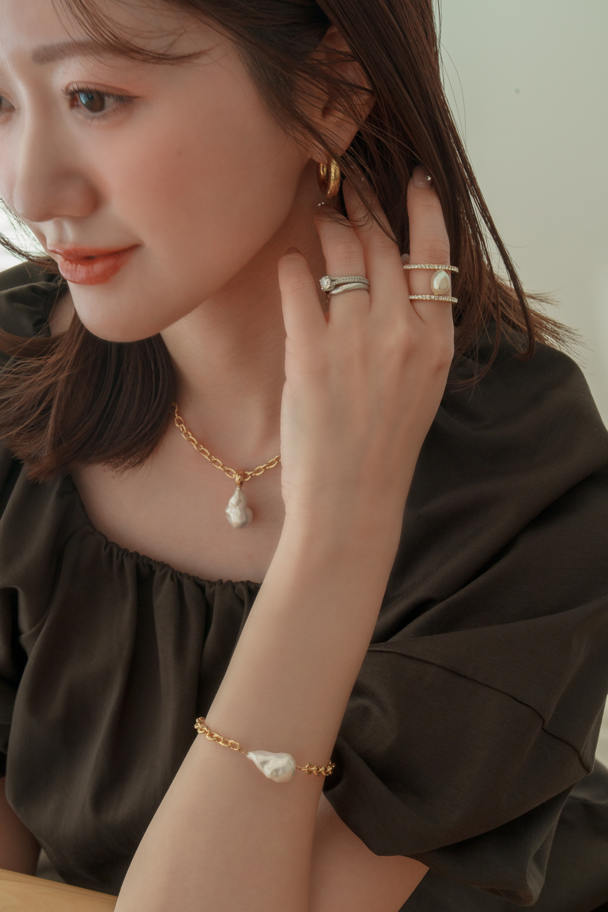 バロックパールサンドリング – Maison Echelle バロックパールサンドリング – Maison Echelle