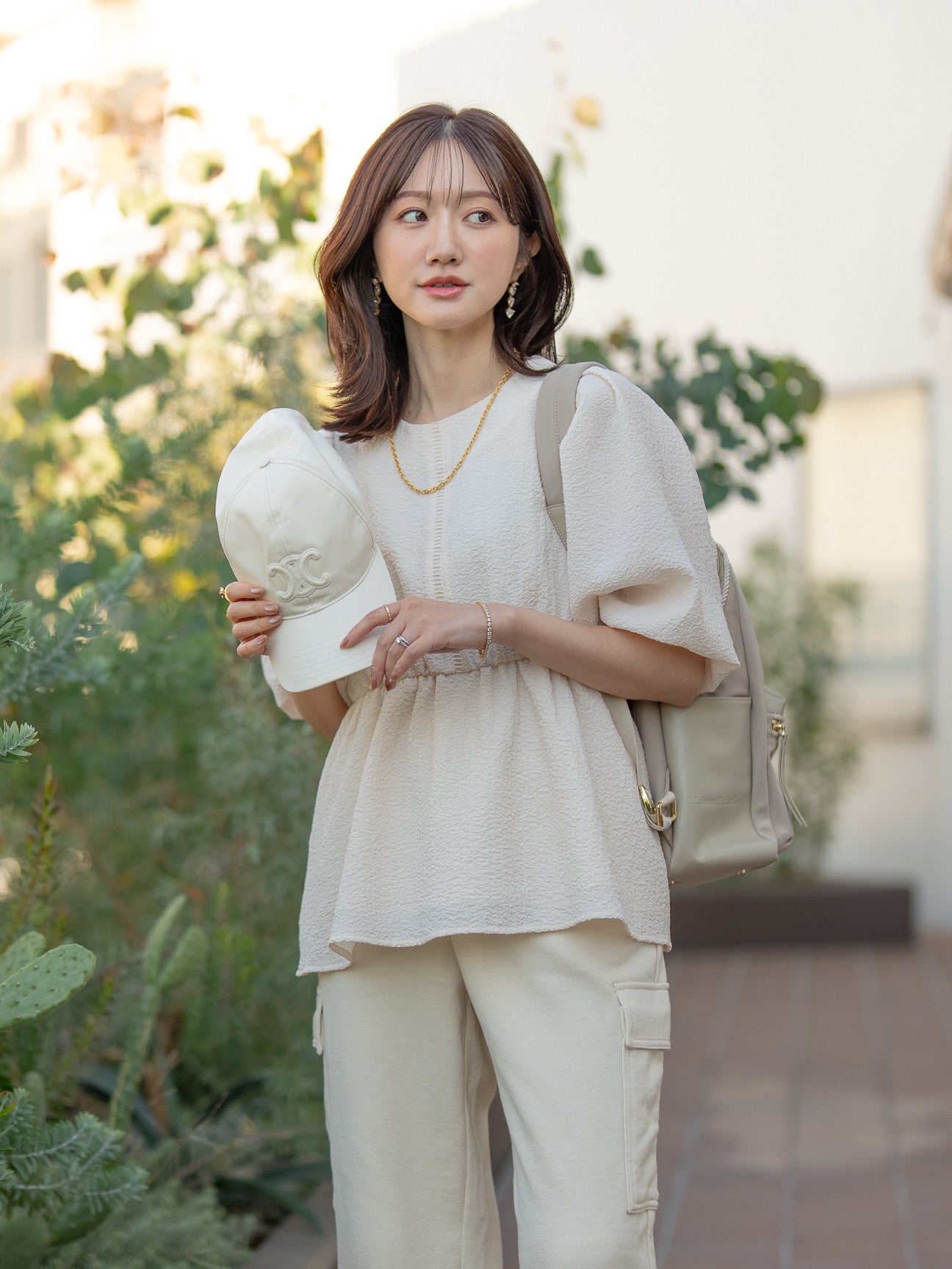 ポコポコペプラムブラウス【リサイクルポリエステル】