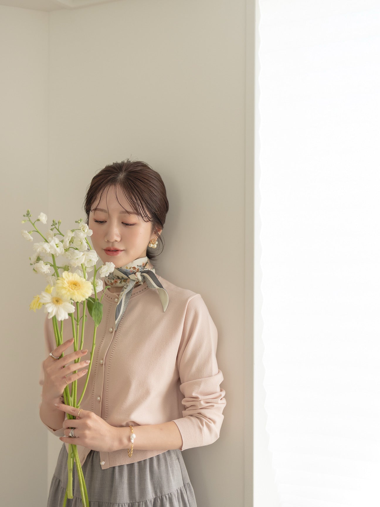 ハシゴトリムカーディガン