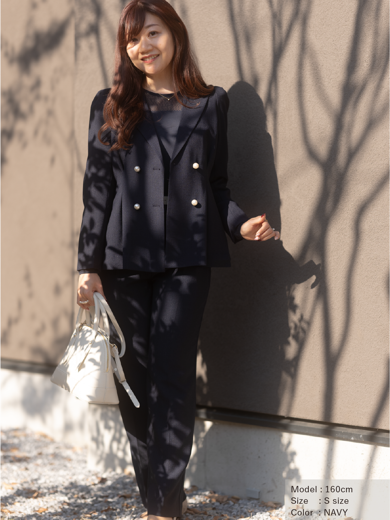 リネンライクテーラードジャケット【リサイクルポリエステル】