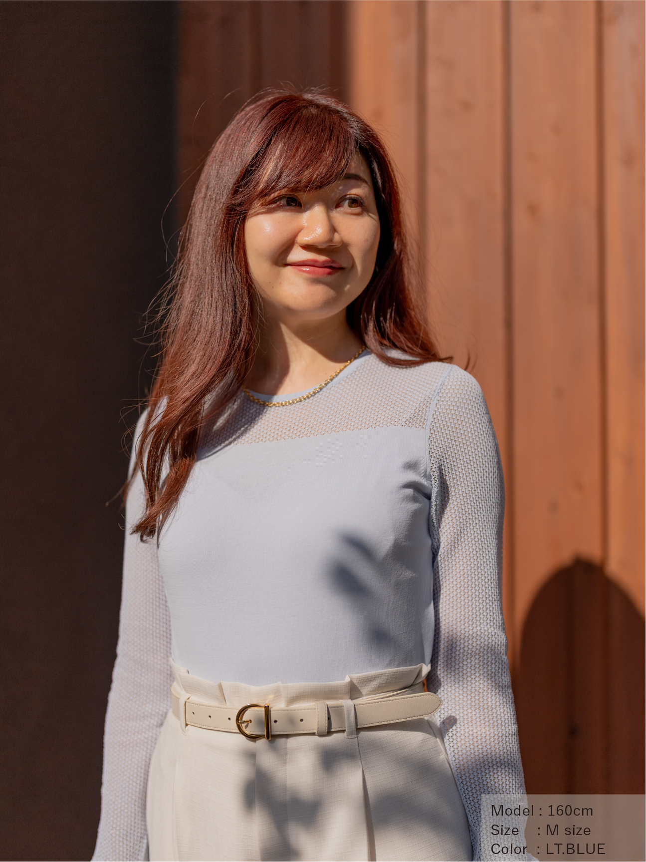 レースコットンニットプルオーバー【BCIコットン】